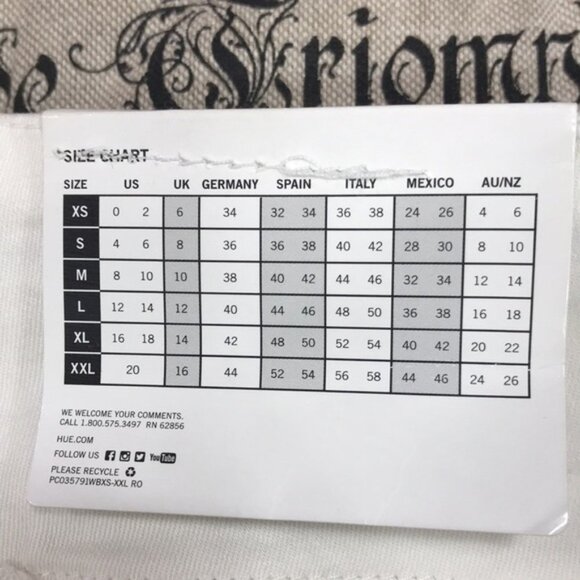 HUE High Waist Mesh Tuxedo Stripe Denim Leggings - Picture 6 of 10